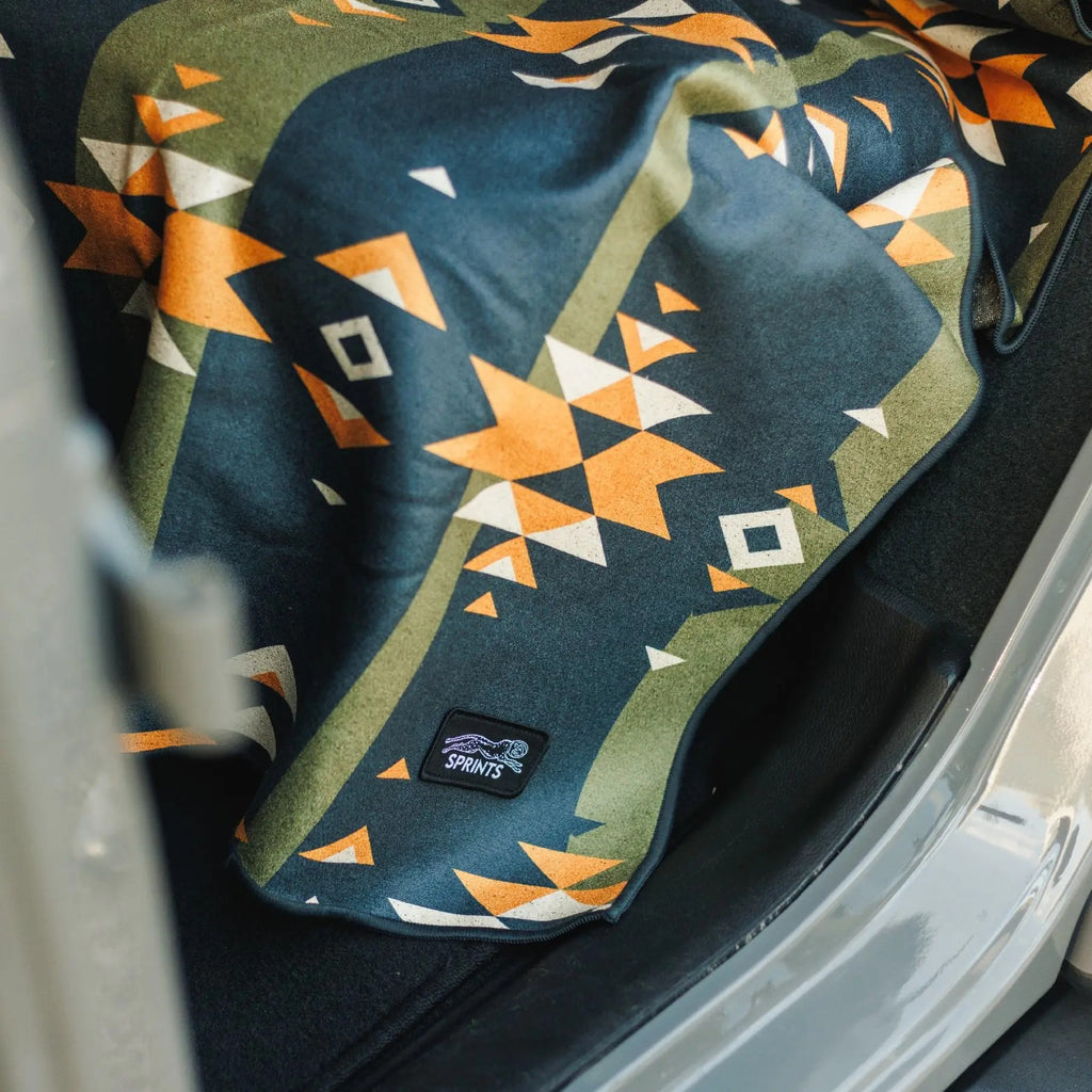 Steppes Frontier Car Seat Cover Towel - Silicone-Lined Hood Universal Fit Car Seat Cover Towel for Sweat Protection