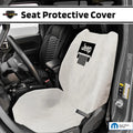 Seat Armour Seat Protector Towel 'Jeep with Grille' - Soft Machine Washable Jeep Seat Cover Towel - Easy to Install, Multipurpose Jeep Seat Towel - Gray