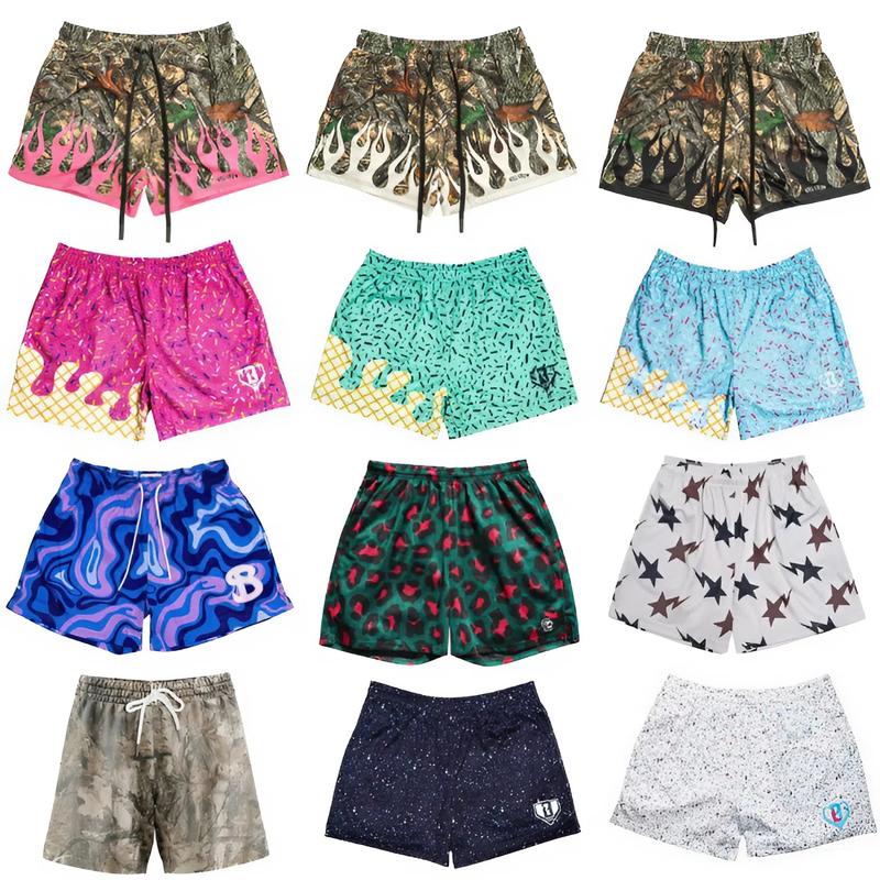 Comfort Reed Shop Baseball Lifestyle 101 Pizza Youth Shorts Quick-Dry Summer Streetwear Trendy Elastic Waistband Unisex Fit for Women & Youth