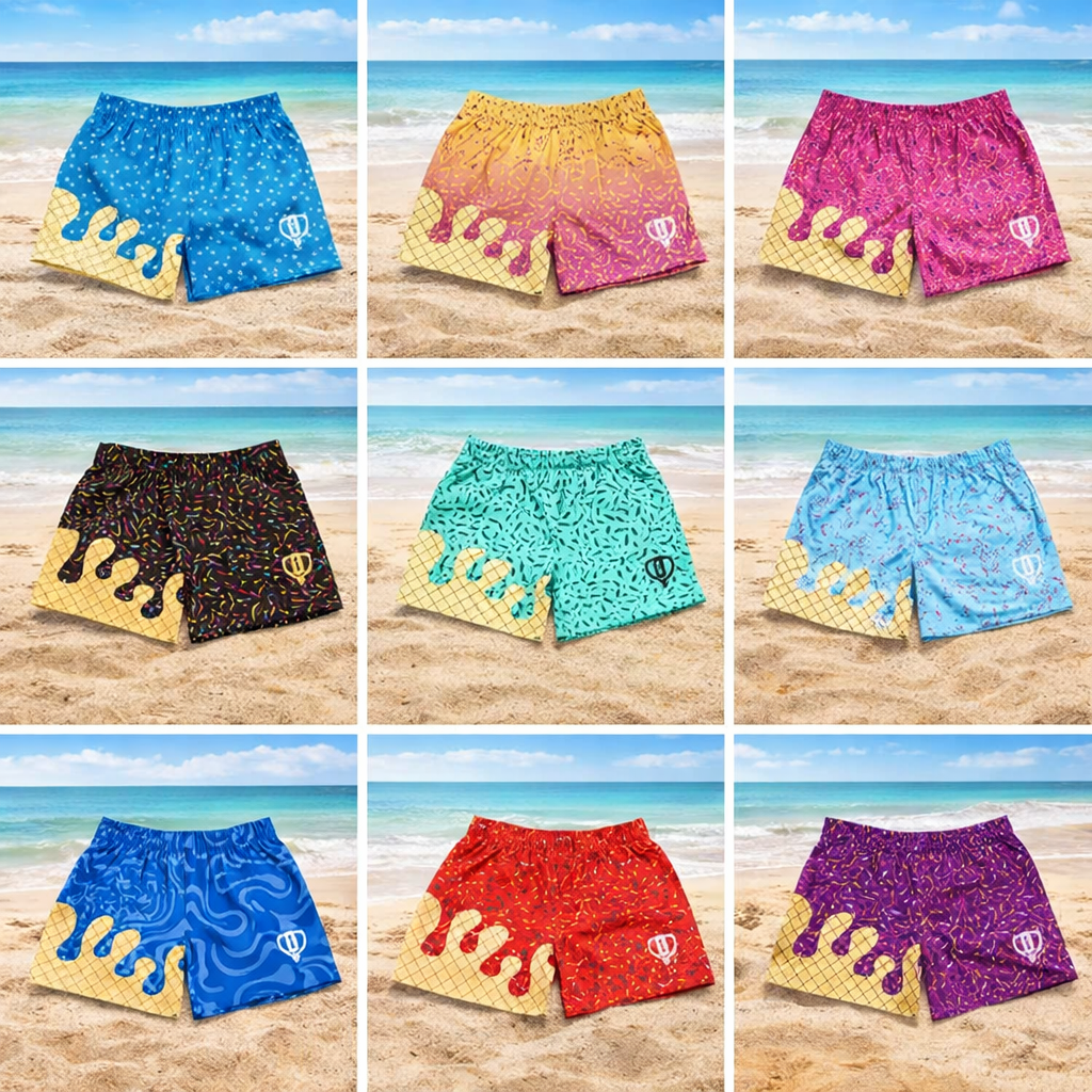 Comfort Reed Shop Baseball Lifestyle 101 Pizza Youth Shorts Quick-Dry Summer Streetwear Trendy Elastic Waistband Unisex Fit for Women & Youth