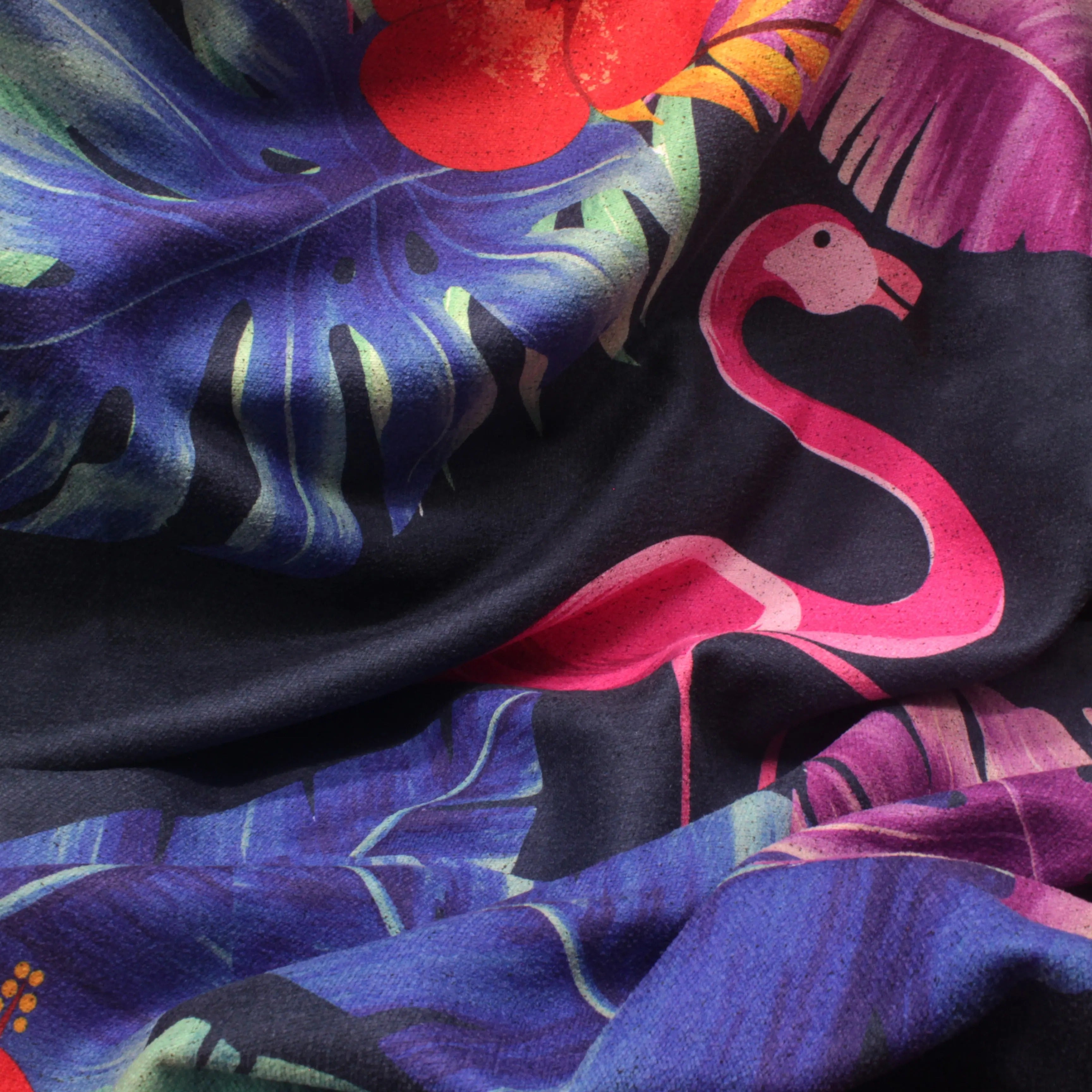 Flamingos Car Seat Cover Towel - Silicone-Lined Hood Universal Fit Car Seat Cover Towel for Sweat Protection