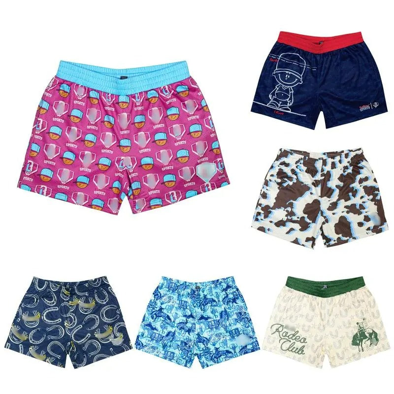 Comfort Reed Shop Baseball Lifestyle 101 Pizza Youth Shorts Quick-Dry Summer Streetwear Trendy Elastic Waistband Unisex Fit for Women & Youth