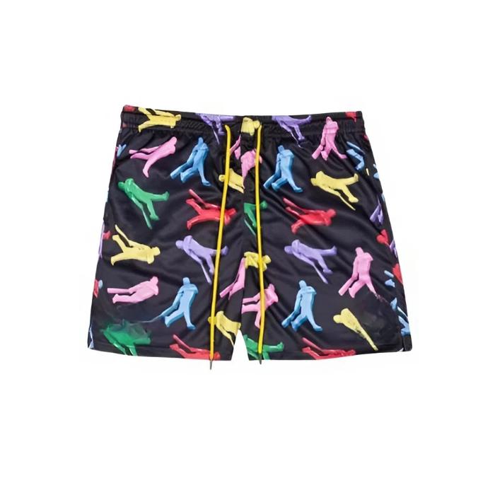 Comfort Reed Shop Baseball Lifestyle 101 Pizza Youth Shorts Quick-Dry Summer Streetwear Trendy Elastic Waistband Unisex Fit for Women & Youth