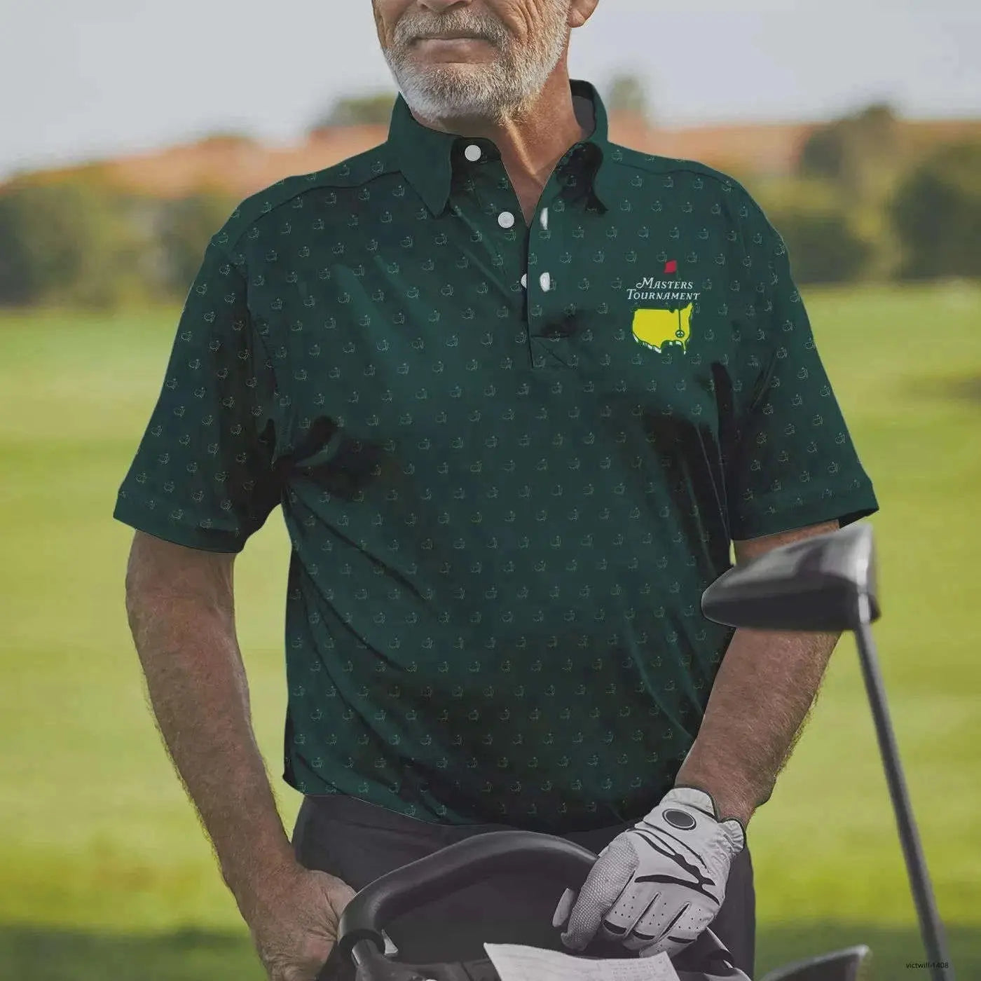 Masters Tournament Golf Polo – Stylish Pattern Shirt, Comfortable Lightweight Performance Wear