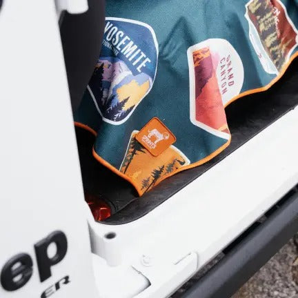 National Parks Car Seat Cover Towel - Silicone-Lined Hood Universal Fit Car Seat Cover Towel for Sweat Protection