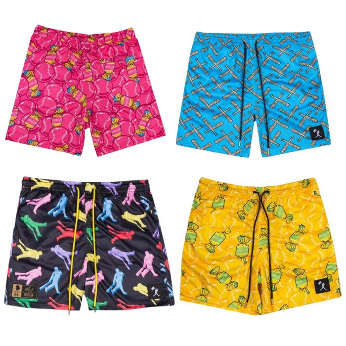 Comfort Reed Shop Baseball Lifestyle 101 Pizza Youth Shorts Quick-Dry Summer Streetwear Trendy Elastic Waistband Unisex Fit for Women & Youth