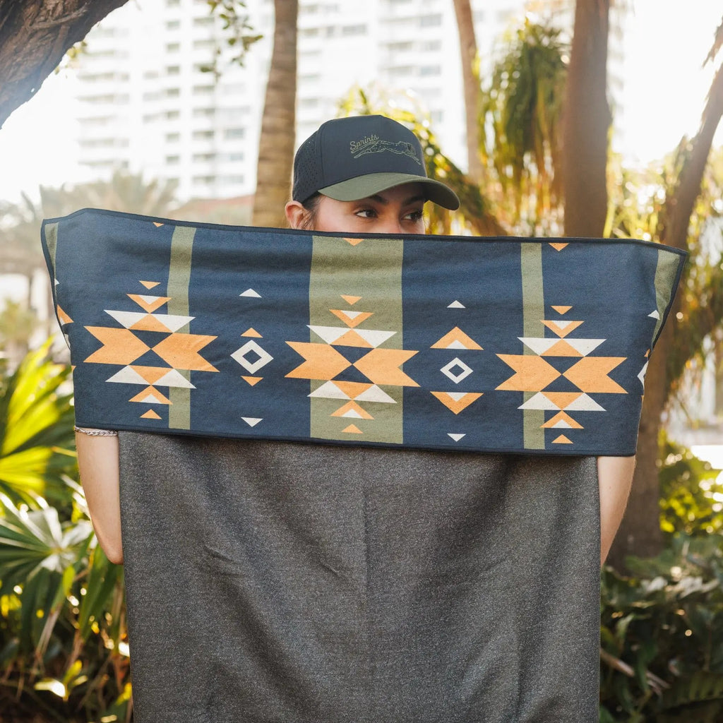 Steppes Frontier Car Seat Cover Towel - Silicone-Lined Hood Universal Fit Car Seat Cover Towel for Sweat Protection