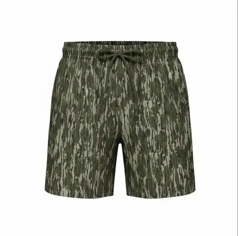 Couple Matching Camo Swimwear Set – Women's Tie Bikini & Men's Drawstring Beach Shorts
